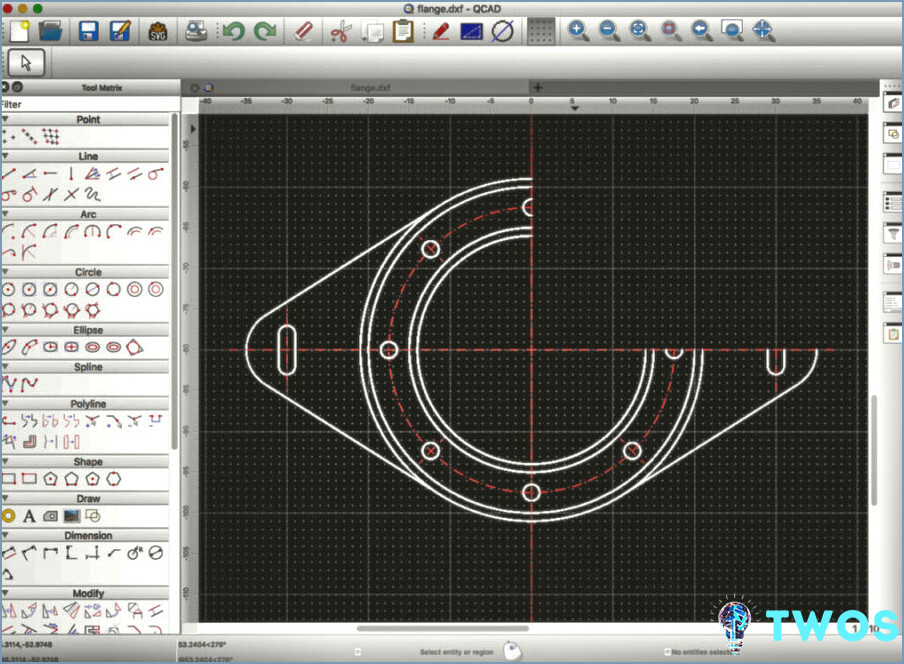 CAD 2D de escritorio para Mac - Qcad