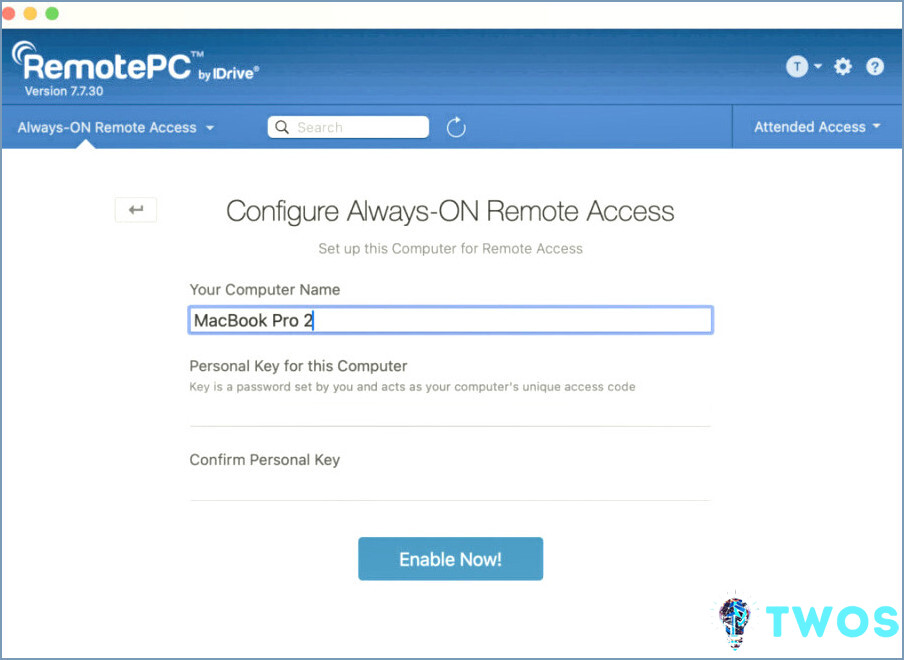 RemotePC para la aplicación de escritorio Mac