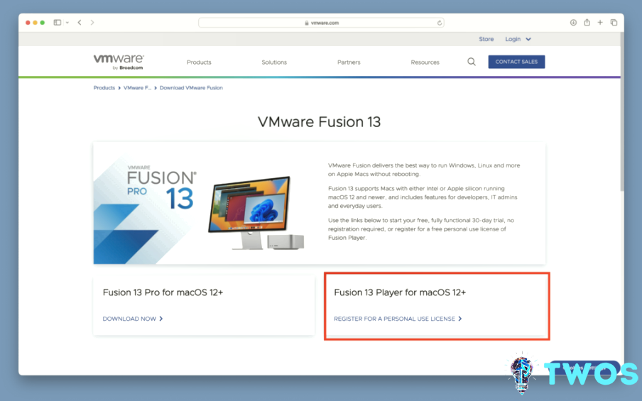 Descargar VMware Fusion Player