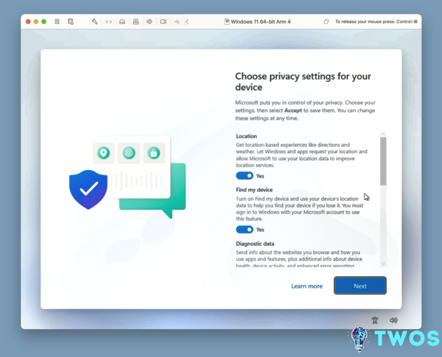 Configuración de privacidad de Windows 11